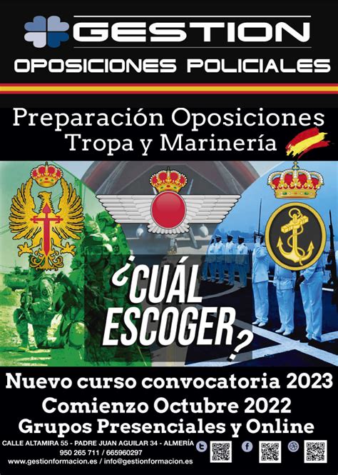 Preparación Tropa y Marinería 2023 Academia Gestión