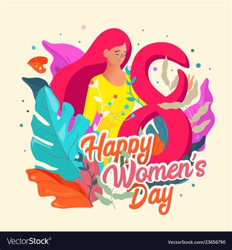 March International Womens Day Royalty Free Vector Image