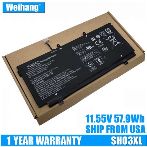 57 8Wh OEM Quality Laptop Battery SH03XL For HP Spectre X360 13 W000 13