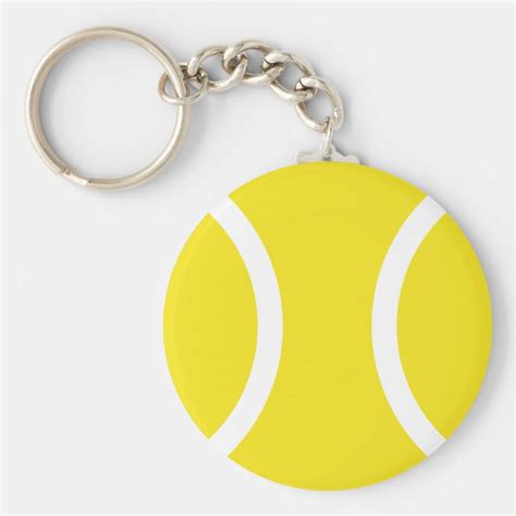 Tennis ball keychain | Zazzle.com