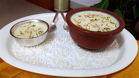 Sabudana Sago Kheer Phalahari Indian Cooking Manual