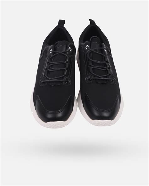 Black Leather Tennis Shoes - Daraghmeh