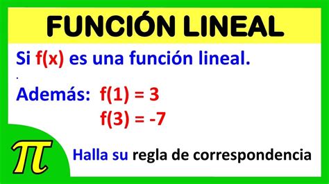 FUNCIONES calcula la regla de correspondencia Si f x es una función