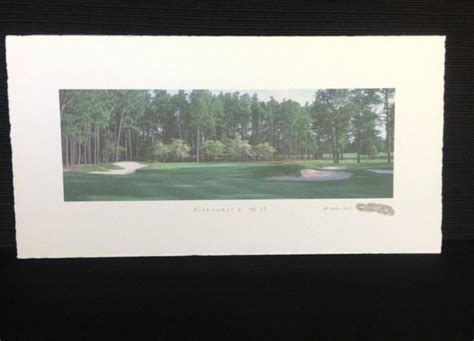 Pinehurst 2 No 17 17th Hole Print Golf Art US Open PGA 11x5 5 Inches