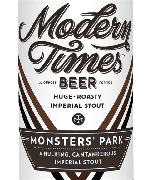 Modern Times Beer - Monsters Park | Craft beer, Beer, Drinks