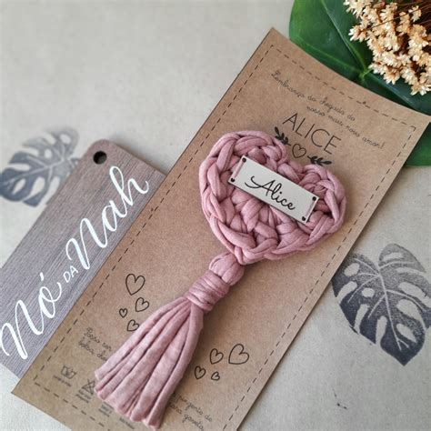 Chaveiro Personalizado Cora O Em Croch Tassel Elo