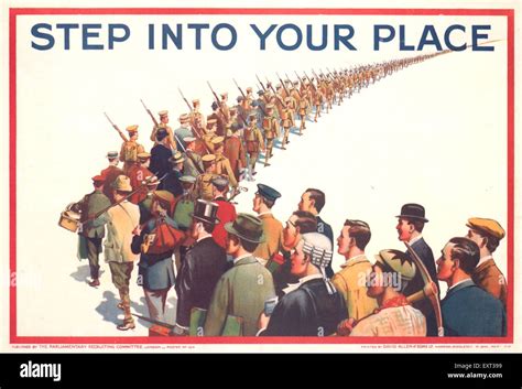 1910s UK Step into your Place Poster Stock Photo - Alamy