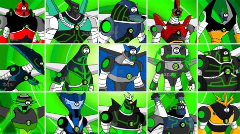 Ben 10 Todos Os Aliens Omniverse Reboot E Alien Force Com A Nova Forma