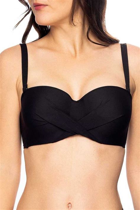 Bandeau Bikini Sujeccion Especial Antigel La Chiquissima COLOR Negro TALLAS 85D