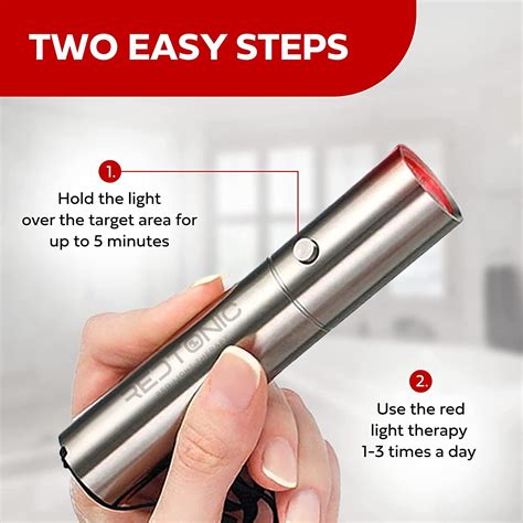 Exerscribe Red Light Therapy For Face And Body Use Redtonic Handheld Led Infrared Light Device