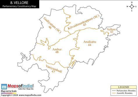 Vellore Parliamentary Constituency Map Election Results And Winning Mp