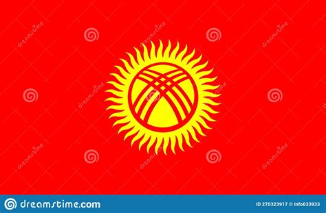 Flag of Kipchak Peoples Kyrgyz People. Flag Representing Ethnic Group ...