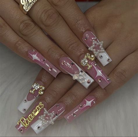 Pin By Olivia S Lifestyle On NAILS CLAWSS Bling Acrylic Nails