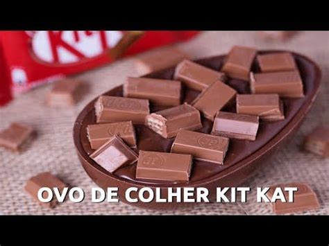 COMO FAZER OVO DE COLHER OVO DE PÁSCOA KIT KAT Receitas Tá na Hora