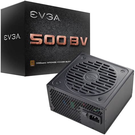 EVGA 500 BV 500W 80 Plus Bronze Power Supply 100 BV 0500 K1 B H