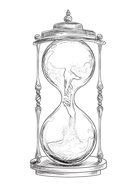 Pin On Sketches For Tattoo Hourglass Tattoo Time Piece Tattoo Hourglass Drawing