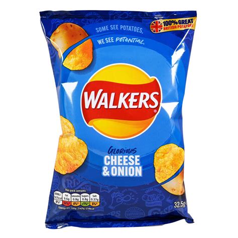 Walkers Cheese and Onion Crisps - 1.2oz