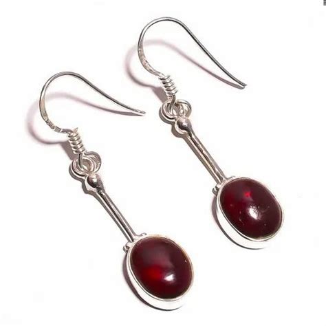 Bismillah Jewels Mozambique Garnet Gemstone Earring At Rs 600 Pair In