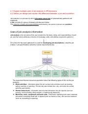 Hrm Chapter Pdf Explain Multiple Uses Of Job Analysis In Hr