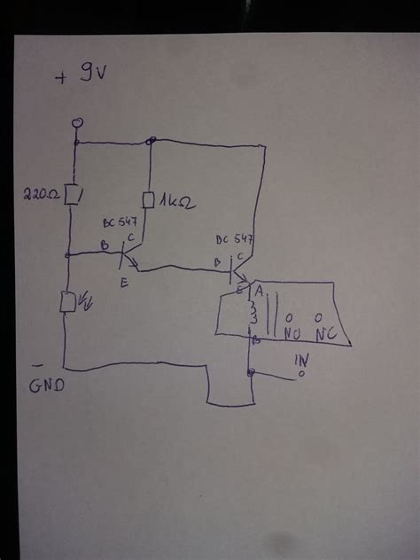 Jak wysterowac przekaźnik za pomoca tranzystora BC547 i fotorezystora 2