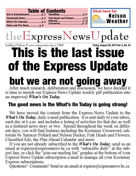 The Express News Update (hi rez) by TheExpress Newspaper - Issuu