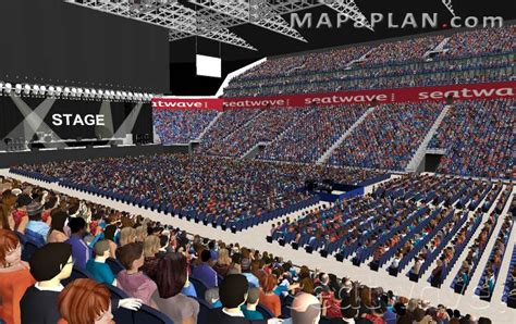 O2 Arena London seating plan - Detailed seat numbers - MapaPlan.com