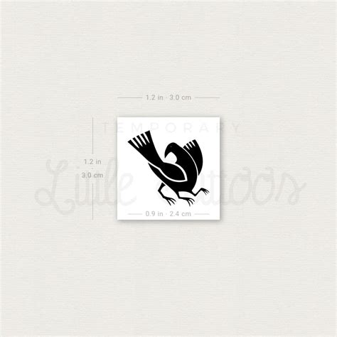 Yatagarasu Temporary Tattoo - Set of 3 – Little Tattoos