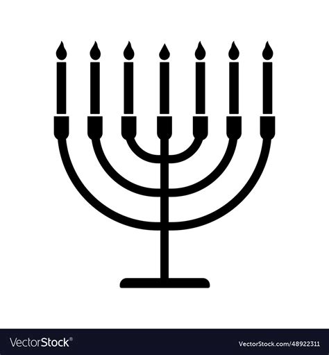 Menorah icon symbol Royalty Free Vector Image - VectorStock