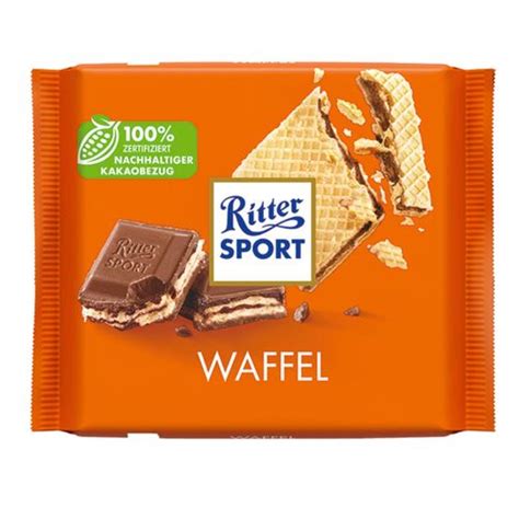 Ritter Sport Waffel mit Reis Flakes und Kakaocremefüllung 100g kaufen