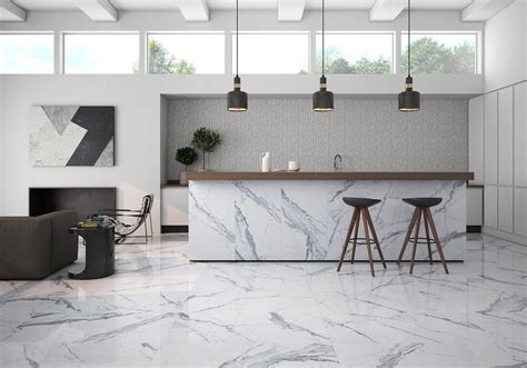 Bianco Venatino 24x24 Polished Porcelain Tile Sample Porcelain Tile