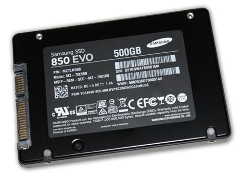 Samsung Ssd 850 Evo 500gb Review Pcmag