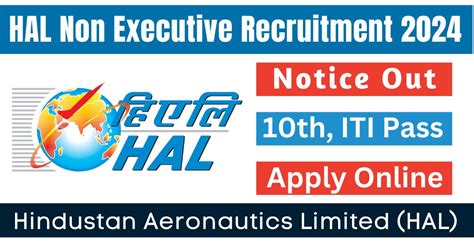 HAL Non Executive Recruitment 2024 Notice Out Apply Online