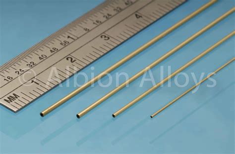 Albion Alloys Round Micro Brass Tube