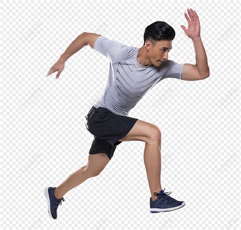 Sports Mens Running Movements Muscles Strength Material Png