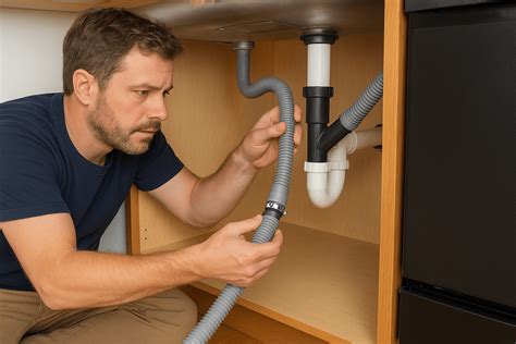 diy guide install  dishwasher drain hose   steps