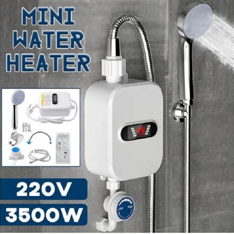 RX 021 Thermostatic Water Heater With Shower And LCD Screen Boiler Hot Water Heater In 3