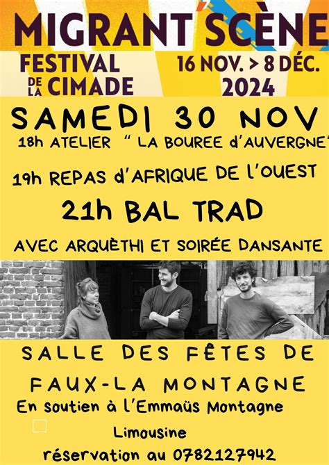 Migrant Sc Ne Festival De La Cimade Novembre Faux La Montagne