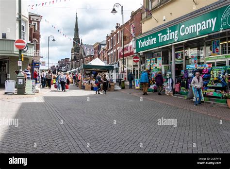 Leek town centre and market Staffordshire United Kingdom Stock Photo ...