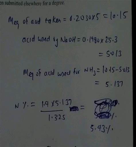 A Sample Of G Of An Organic Compound Was Treated According To