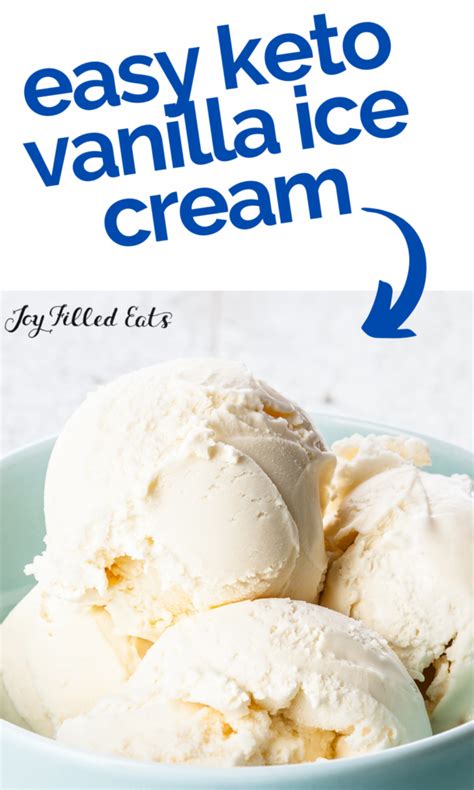 Keto Vanilla Ice Cream Recipe Easy Joy Filled Eats