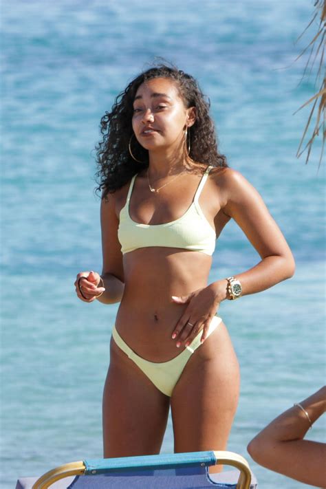 Leigh Anne Pinnock In Bikini At A Beach In Mykonos Hawtcelebs