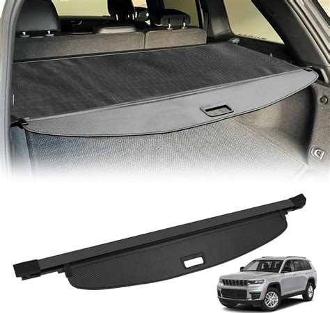 Evboys Retractable Cargo Cover For 2022 2024 Jeep Grand Cherokee2 Row Wl 4xe Rear