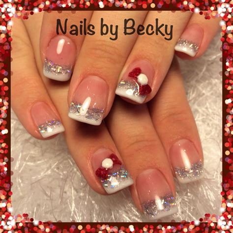 Christmas Nails Bows Nails Diy Nails Nail Colors Winter