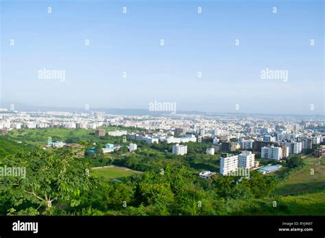 City View From The Hill Pune Maharashtra India Stock Photo Alamy