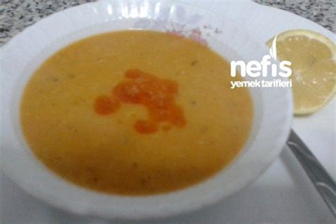 Süzme Kırmızı Mercimek Çorbası Unsuz Düdüklü Tencerede Nefis Yemek