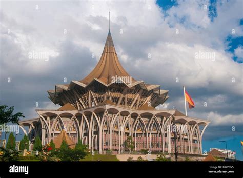 Dominating The North Bank Of Sarawak River The Nine Storey Sarawak