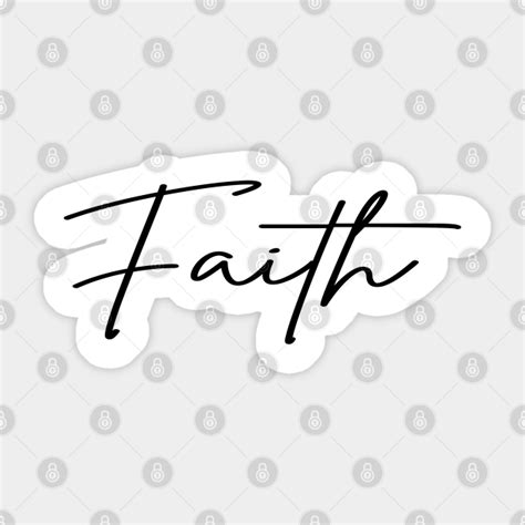 Faith Word art, Christian Design - Faith Christian - Sticker | TeePublic