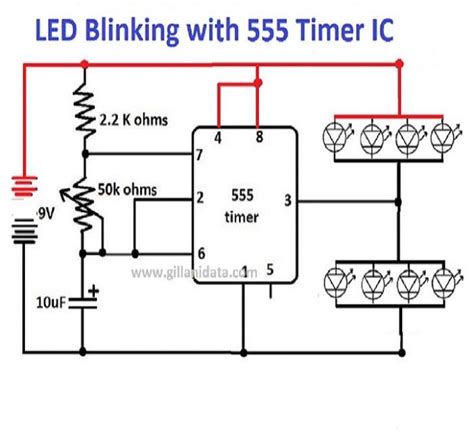 555 Timer Diagram Flip Flop Circuit