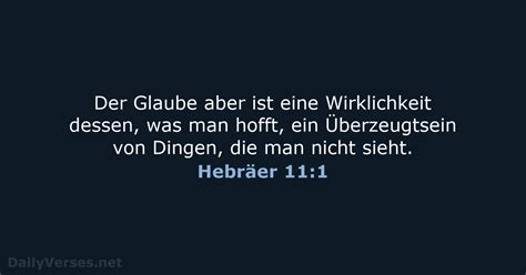 10 Oktober 2023 Bibelvers des Tages ELB Hebräer 11 1