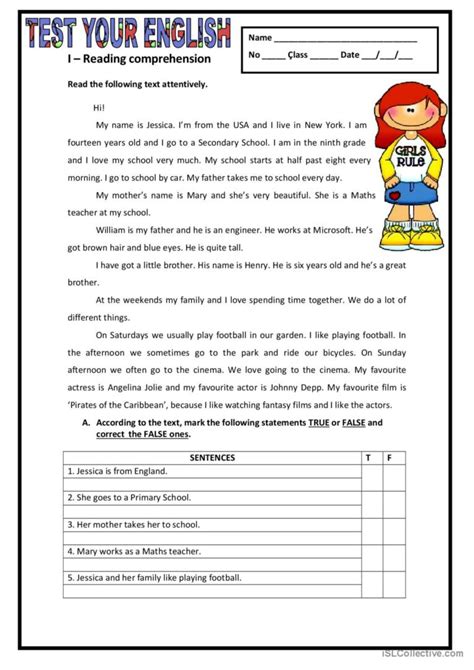 Test Your English English Esl Worksheets Pdf Doc